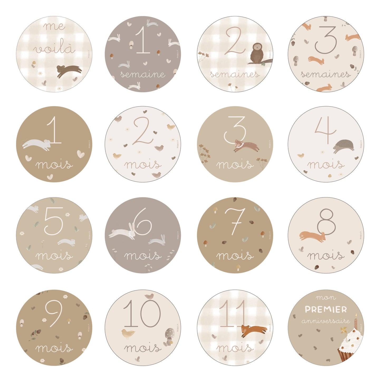 Cartes étapes – “Ma première année” Brindilles