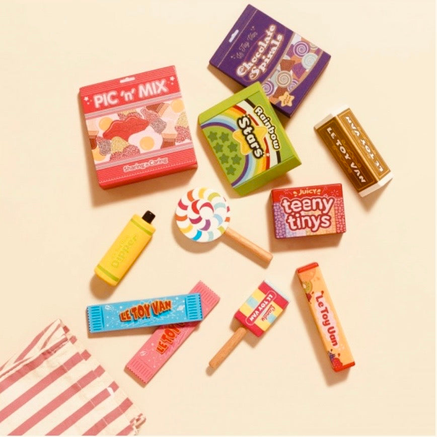 Bonbons et friandises en bois