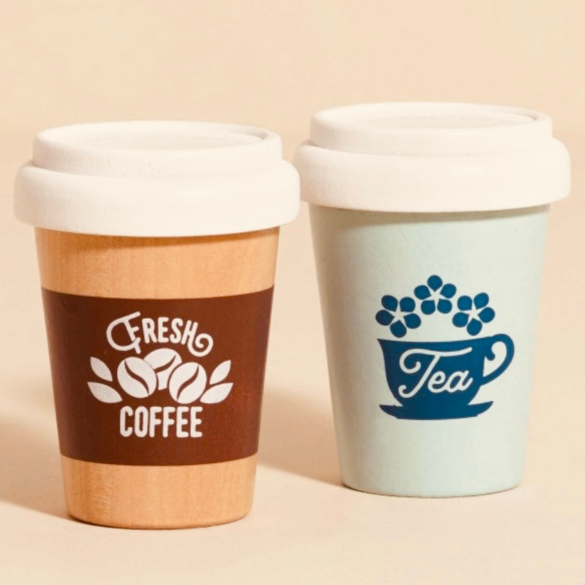 Café et thé en bois à emporter