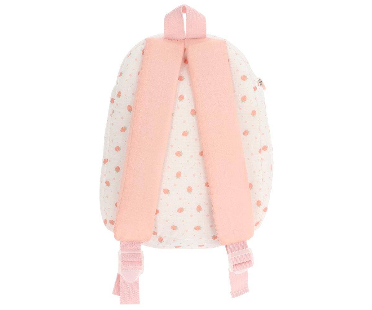Sac à dos pour poupées Fraise Blanc