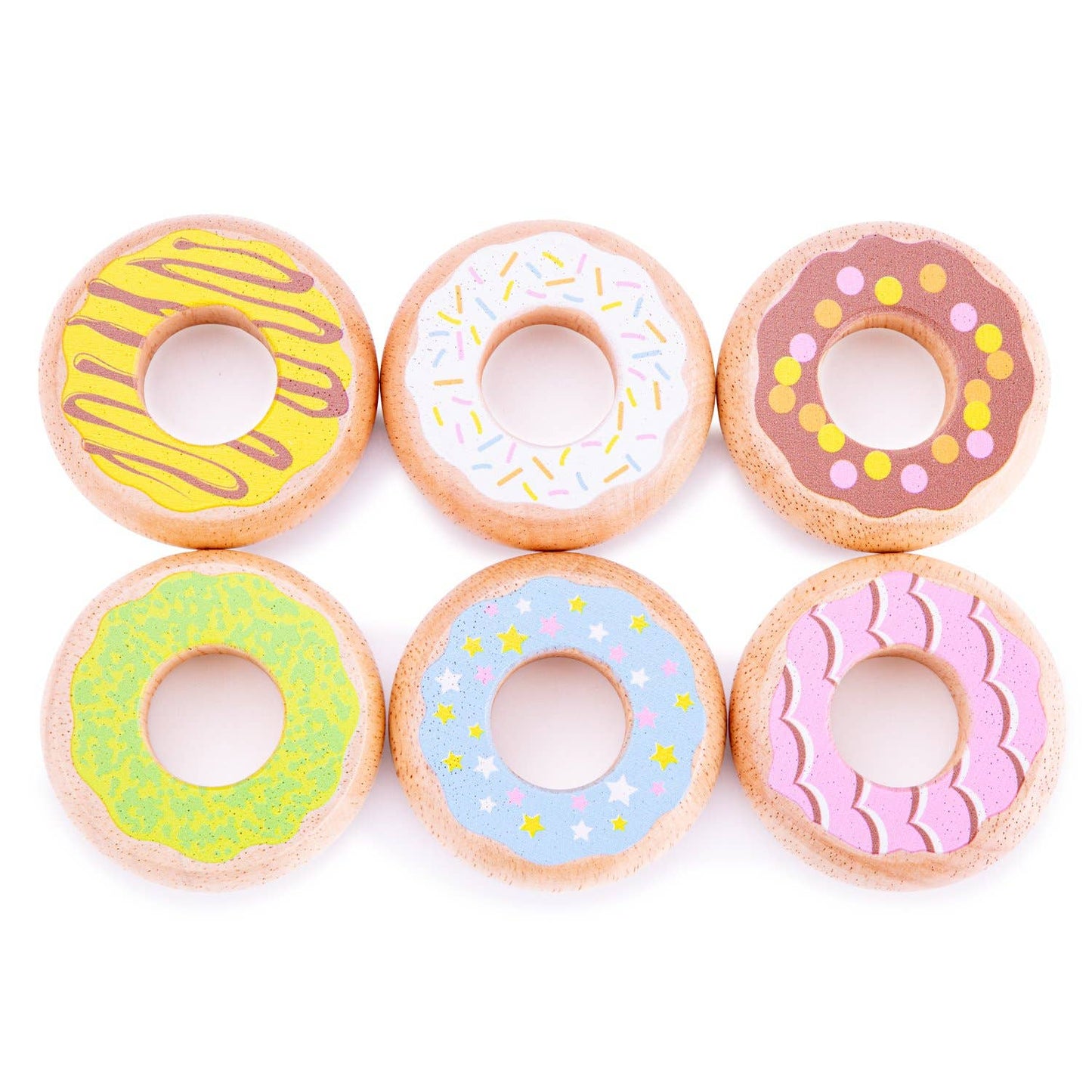 Ensemble de donuts colorés