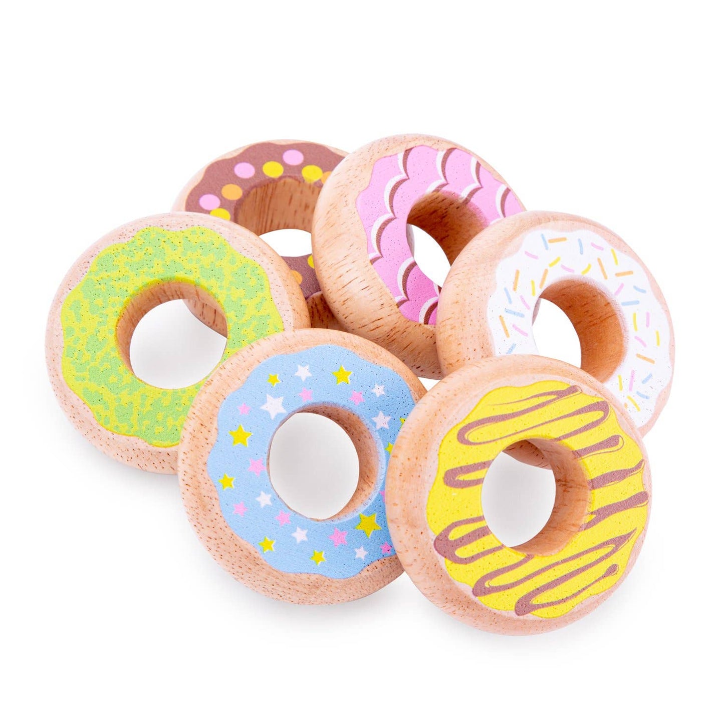 Ensemble de donuts colorés