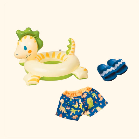 Ensemble de bain dinosaures pour poupée