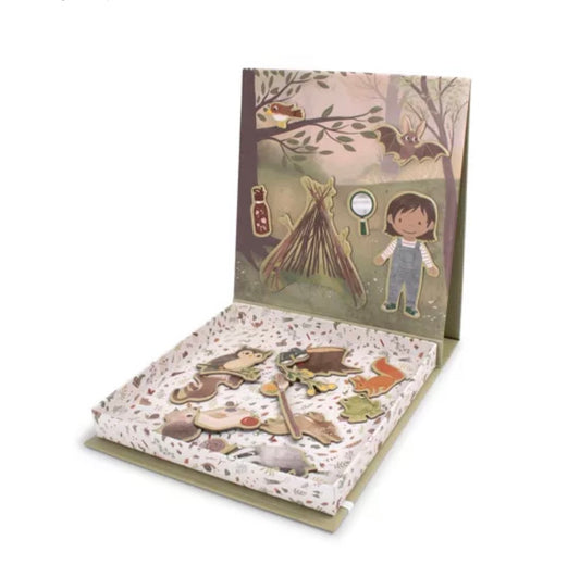 Jeu magnétique amusement dans la forêt