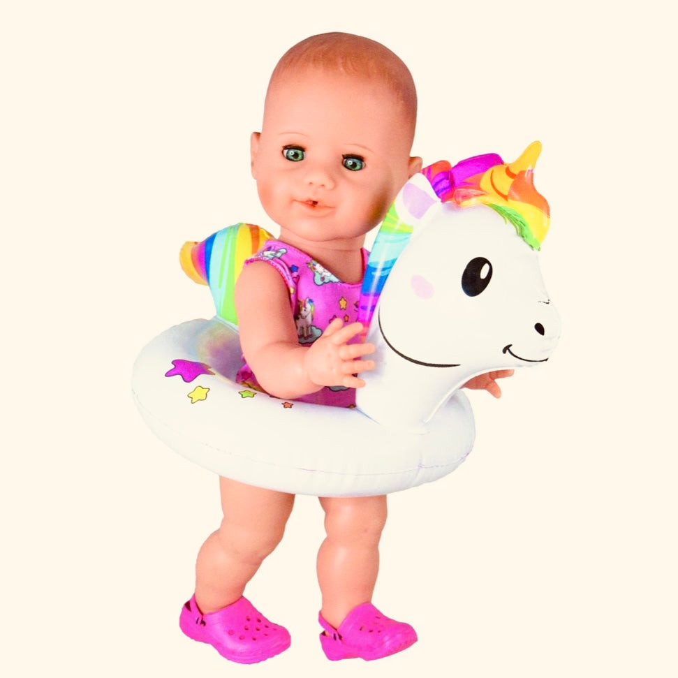 Ensemble de bain licorne pour poupée
