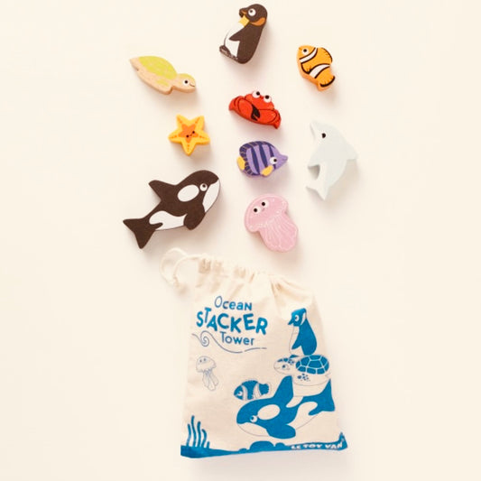 Animaux de l’océan à empiler