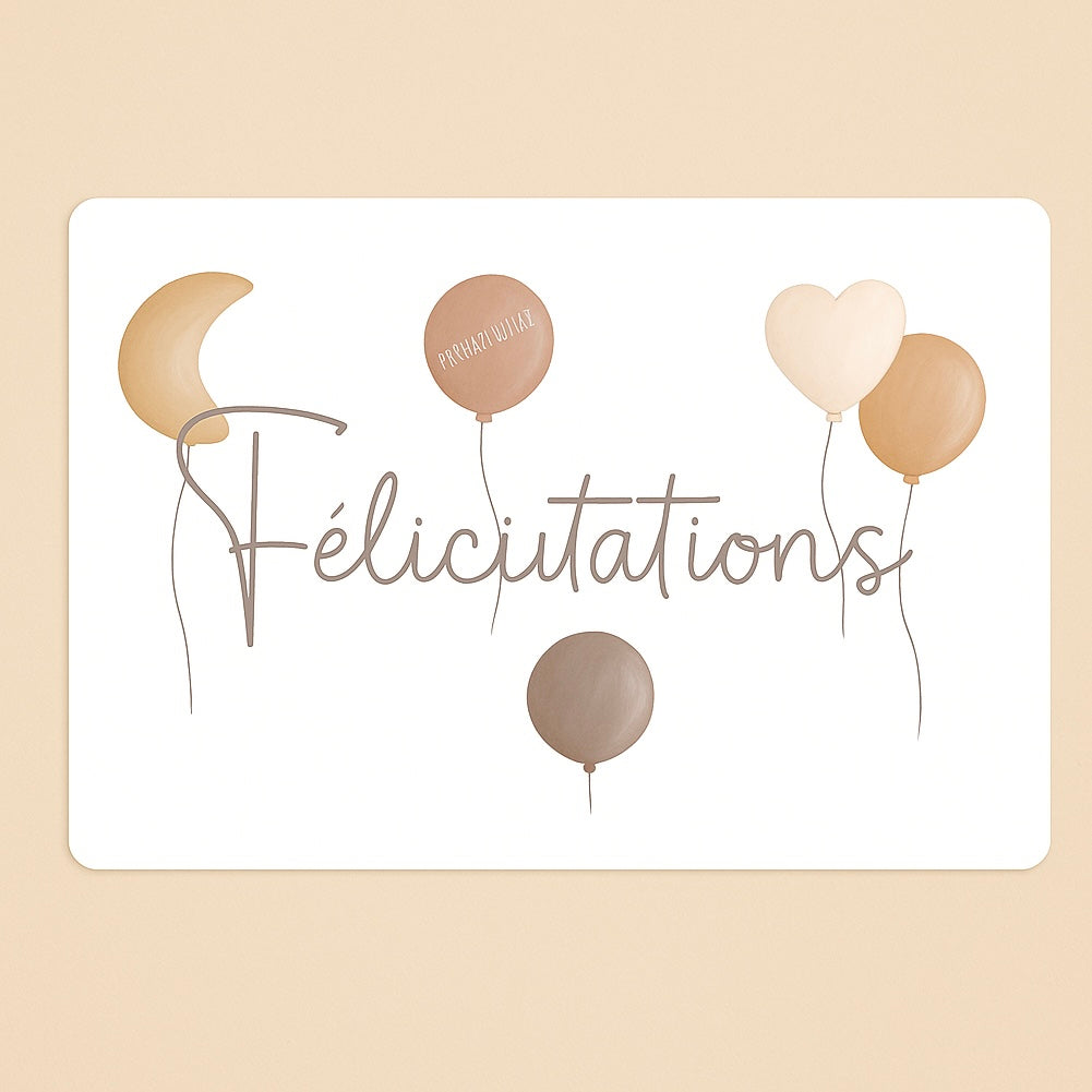 Carte Félicitations