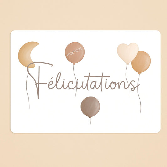 Carte Félicitations