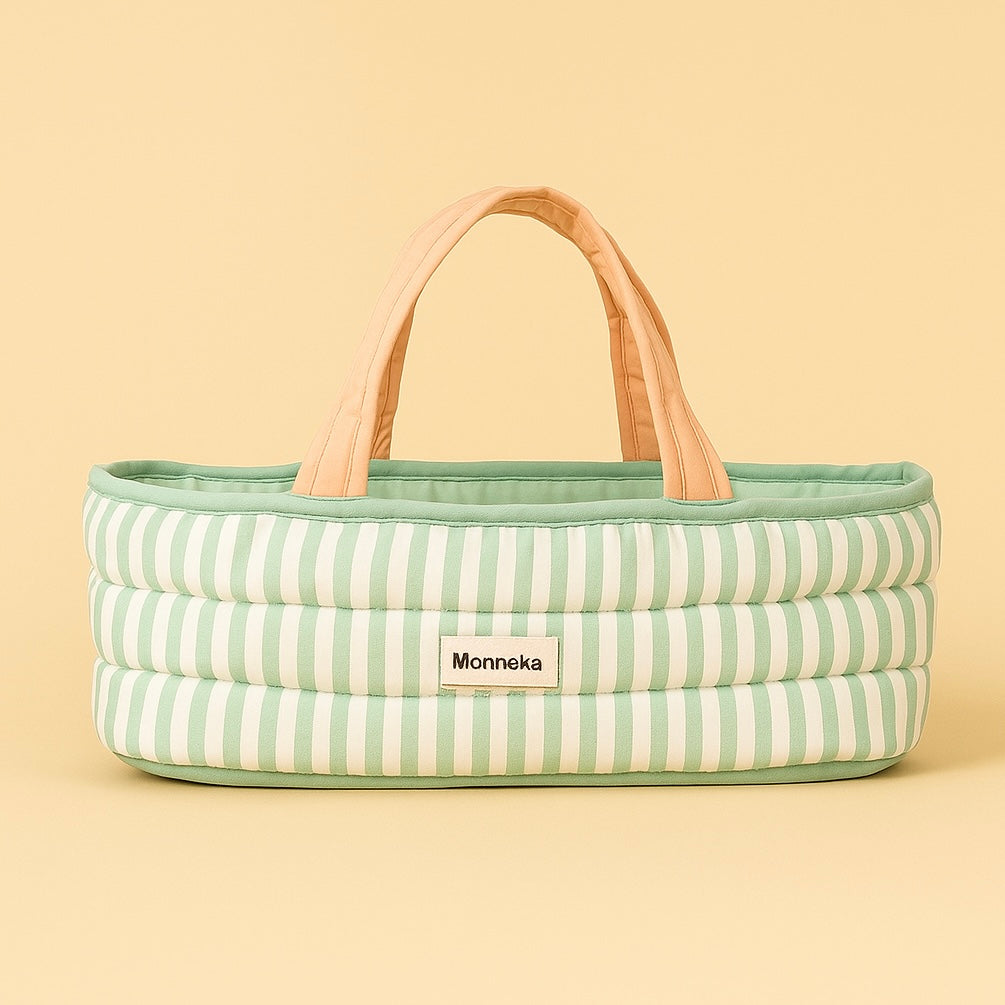 Couffin de Poupées Stripes Sage