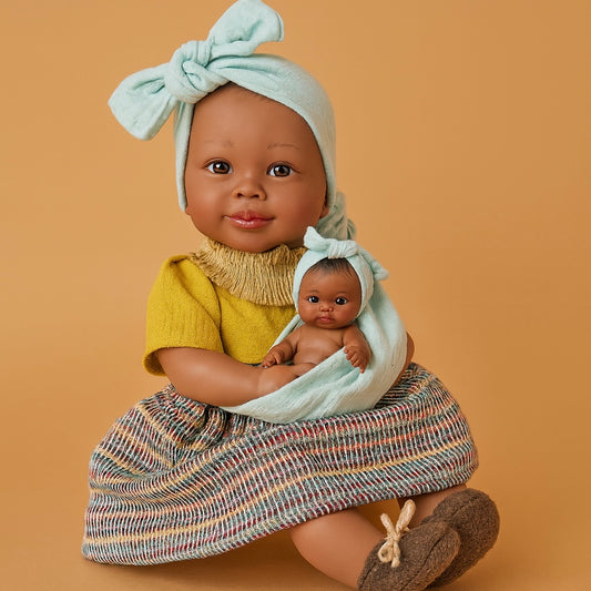 Alika et son bébé robe bambou