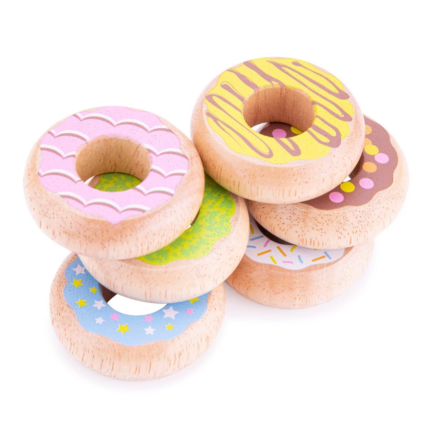 Ensemble de donuts colorés